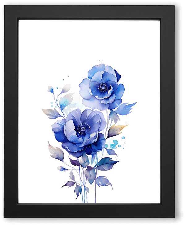 Blue Violet Petals Drifting Through Stillness