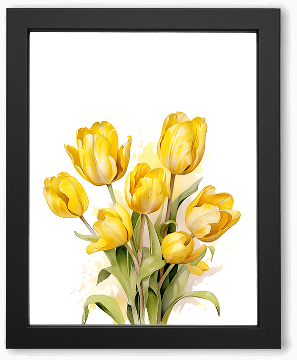 Sunlit Tulips Blooming in Gentle Harmony